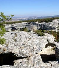 Eski-Kermen cave city - an ancient fortress on the top of the Crimean plateau